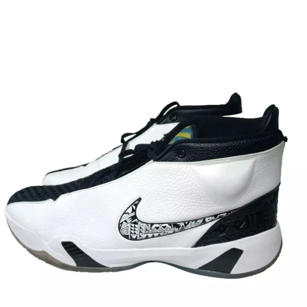 Nike Zoom Heritage N7 Tinker Hatfield Shoes Men's Size 18 Black White CI1683-100